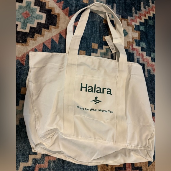 🆕 HALARA ✨ reusable White Tote Bag NWT - Picture 1 of 1